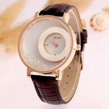 Load image into Gallery viewer, New Top Luxury Brand Leather Quartz Watch Women Ladies Fashion Bracelet Rhinestone Wristwatches Clock female relogio feminino
