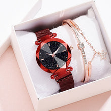 Load image into Gallery viewer, Starry Sky Luxury Women Watches And Bracelet Elegant Ladies Watches Women's Quartz Wristwatch Young Girl Watchproof Reloj Mujer