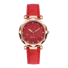 Load image into Gallery viewer, Fashion Brand Watch Women Romantic Starry Sky Wrist Watch Casual Korean Rhinestone Rose Gold Quartz Watch Steel Mesh Belt WatchD