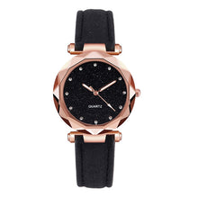 Load image into Gallery viewer, Fashion Brand Watch Women Romantic Starry Sky Wrist Watch Casual Korean Rhinestone Rose Gold Quartz Watch Steel Mesh Belt WatchD