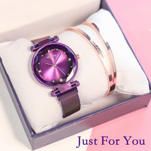 Load image into Gallery viewer, 2019 Magnet Magnetic Force Unique Creative Band Women Luxury Quartz Watches Ladies Dress Wristwatches Watch NO Box&Bracelet
