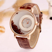 Load image into Gallery viewer, New Top Luxury Brand Leather Quartz Watch Women Ladies Fashion Bracelet Rhinestone Wristwatches Clock female relogio feminino

