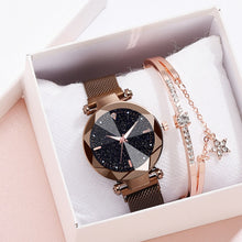 Load image into Gallery viewer, Starry Sky Luxury Women Watches And Bracelet Elegant Ladies Watches Women&#39;s Quartz Wristwatch Young Girl Watchproof Reloj Mujer

