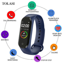 Load image into Gallery viewer, Sale Smart M4 Band Heart Rate Blood Pressure Monitor Sport Watch for Men Women Monitor Health Bracelet Waterproof Fitness Tracke
