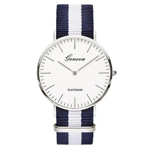 Hot Luxury Brand Nylon Fashion Women Bracelet Quartz Watch Men Ladies Wrist Watch Wristwatches Clock Relojes Mujer Relogio