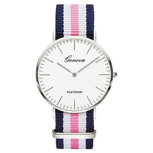 Hot Luxury Brand Nylon Fashion Women Bracelet Quartz Watch Men Ladies Wrist Watch Wristwatches Clock Relojes Mujer Relogio