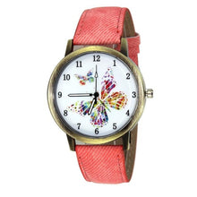 Load image into Gallery viewer, Vintage Floral Pattern Watches for Women 2020 Fashion Lady Butterfly Casual Quartz Watch Elegant Dress Wristwatch Relojes

