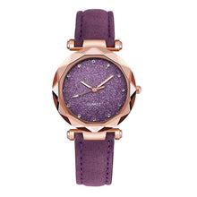 Load image into Gallery viewer, Fashion Brand Watch Women Romantic Starry Sky Wrist Watch Casual Korean Rhinestone Rose Gold Quartz Watch Steel Mesh Belt WatchD
